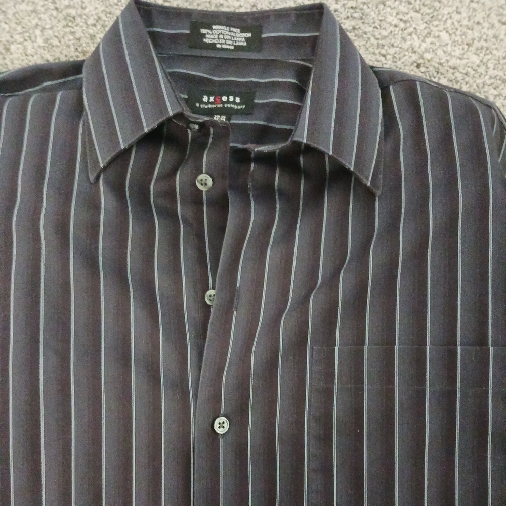 Men's Axcess by Claiborne black dress shirt